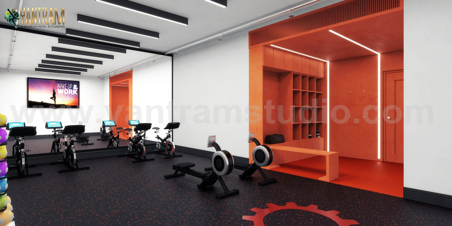  Commercial Fitness GYM 3D
