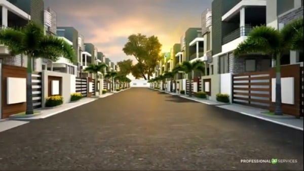 3D real estate walk through animation