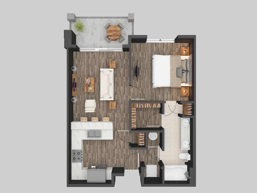 Photorealistic House Floor Plan Rendering Services