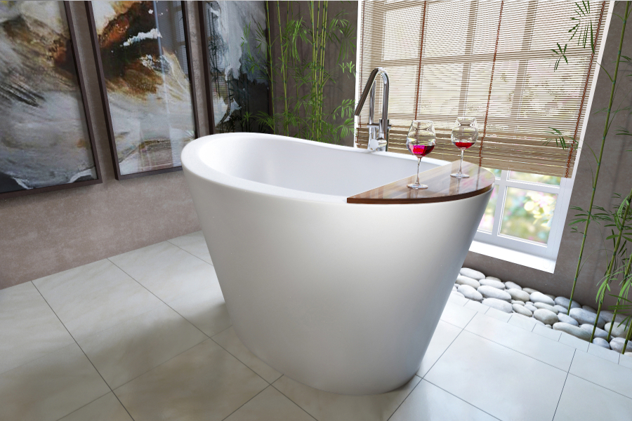 Aquatica True Ofuro Regular Freestanding Solid Surface Bathtub