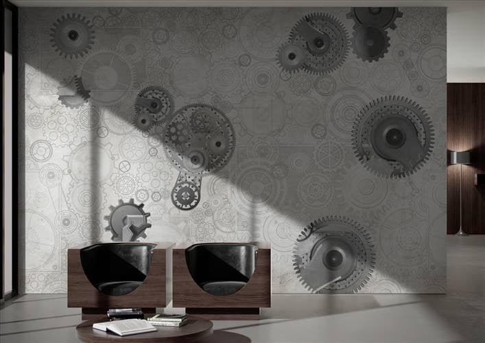 Wallpaper Clockwork 3D Textures 