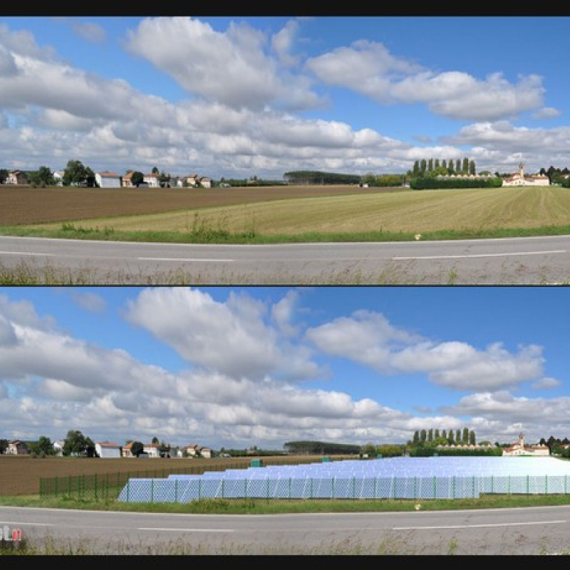 Fotoinserimento per nuovo Impianto Fotovoltaico - Valutazione Impatto Visivo