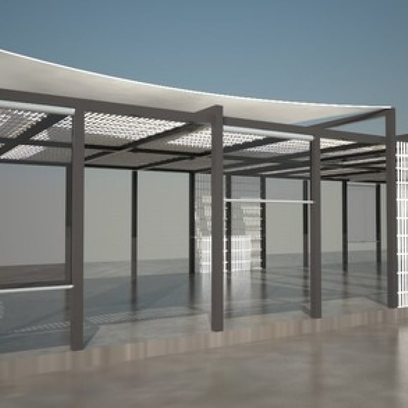 progettazione di una copertura in ferro