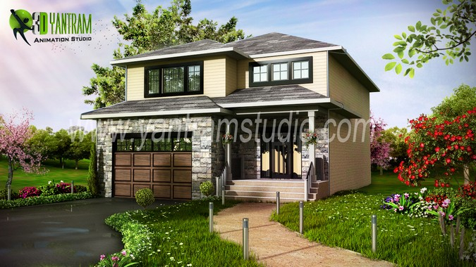 Modern Home 3D Exterior Design