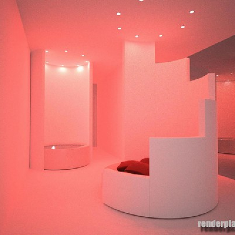 Rendering di Interni - Stanza di Motel