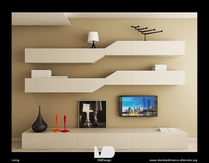 Interior design Living room Nova Mobili per (Gervasi Casa) 