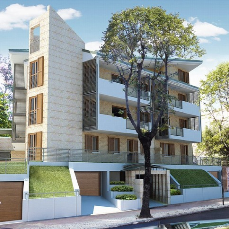 render_ vista esterna palazzina residenziale