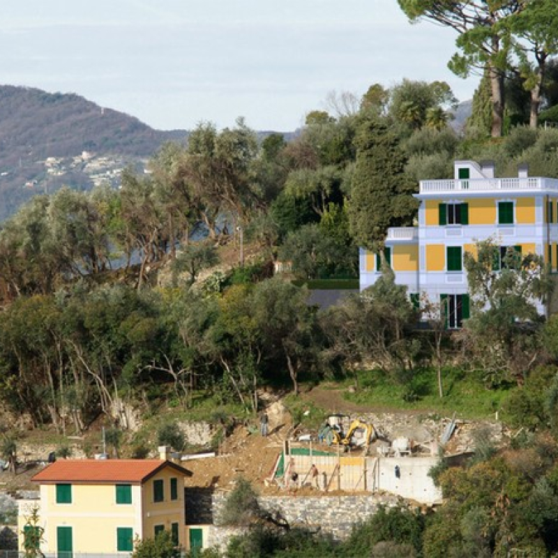 Fotoinserimento rendering villa
