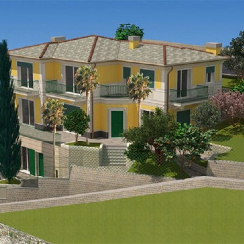 Rendering e fotoinserimento di villa Ornella progetto Arch.Emanuele Franzoni