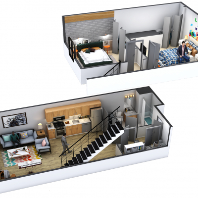  Fabulous 2 Floor House Design Floor Plan by 3d floor Plan designer, Chicago, Illinois