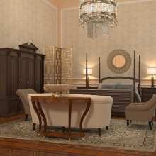 Interior design of Presidential Suite of the Bariatinsky Palace (Contemporary Classical Vision of interiors)